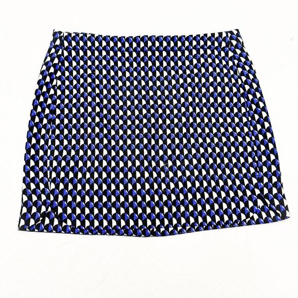 J. Crew Printed Mini Skirt Patterned Print Size 10 MINT / NWOT - Picture 1 of 6